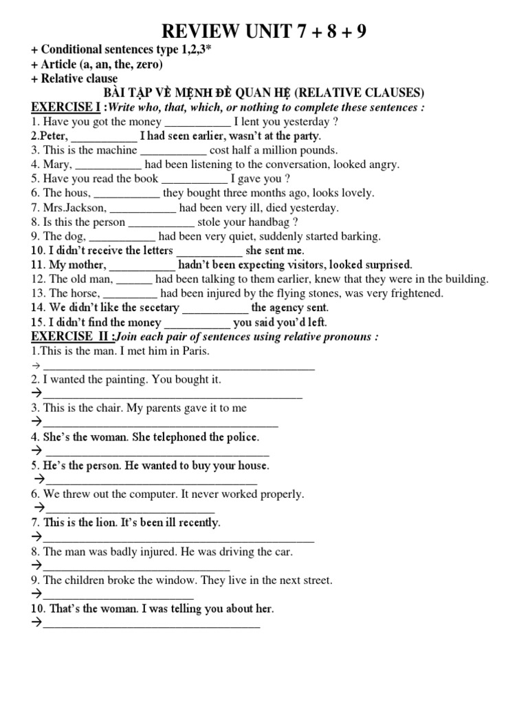 Review Unit 789 | PDF | Lunch | Meal