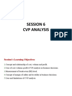 SESSION 6 Cost-Volume-Profit Analysis