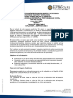 Evaluación Distancia Responsabilidad Social Empresarial 2022 - 2