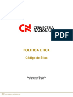 POLITICA ETICA Codigo de Etica