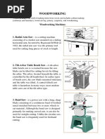 WOODWORKING Machines and Tools