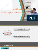Learn grammar rules for present simple and continuous tenses