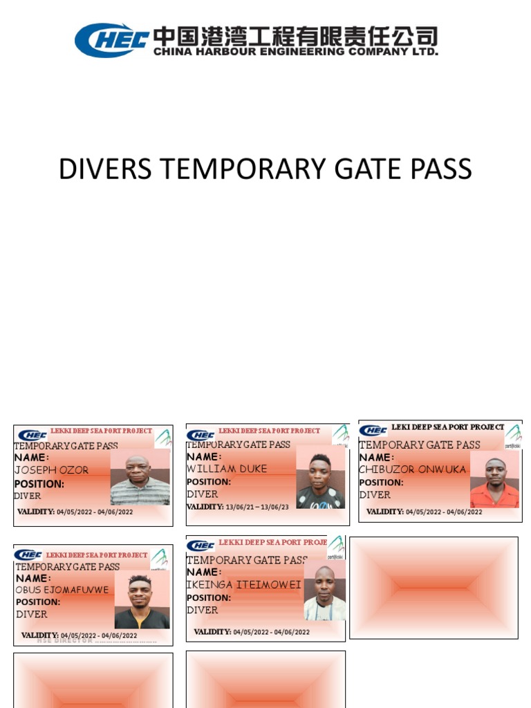 Gate Pass | PDF