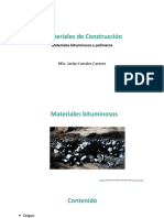 Materiales de Construcción - Materiales Bituminosos y Polímeros