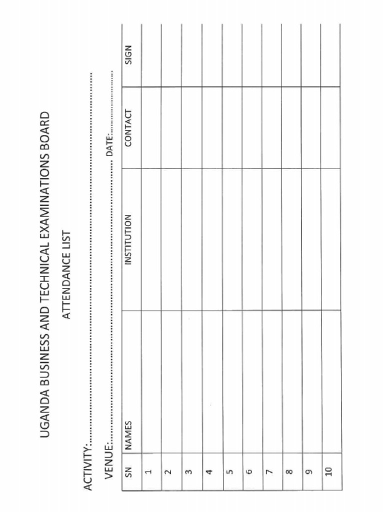 Attendance | PDF
