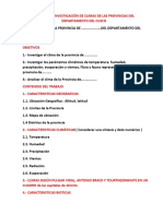 Trabajo de Investigación de Climatologia Climas de Las Provicias Del Dpto Del Cusco