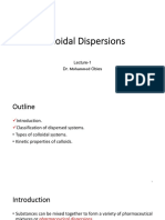 Colloidal Dispersions Lecture