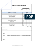 Seleccion de Proveedores