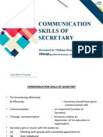 Communication Skills For Secretary