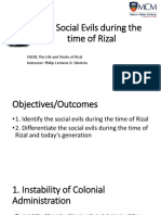 11 Social Evils During Rizal's Time