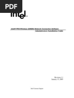 Administrators Installation Guide: Intel® PRO/Wireless 2200BG Network Connection Software