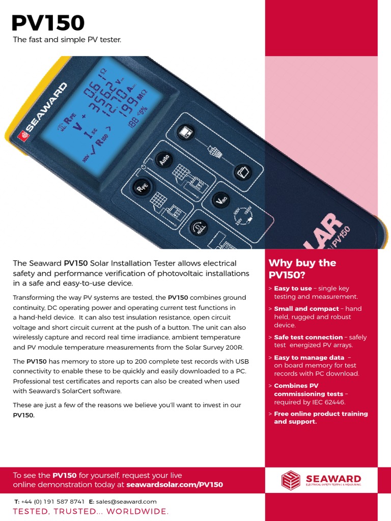 Solar Pv150 Datasheet Rev2 Hi Res v2 PDF 5c75039d7e256 | PDF ...