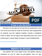 O Que É Um Decreto-1