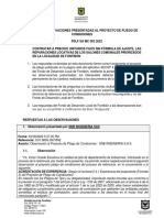 Respuestas a observaciones proyecto pliego reparaciones locales Fontibón