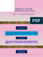 Company Law - Unit 2