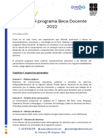 Bases Del Programa Beca Docente 2022 - OFICIAL