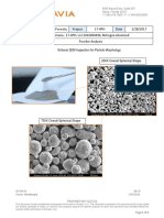 Sintavia Sample Powder Report