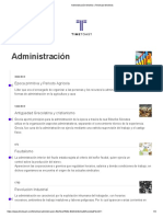 Administración Timeline - Timetoast Timelines