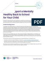 Supporting Mental Health and Wellness During The Return To School Tip Sheet en