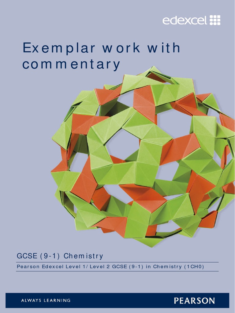 Gcse 9 1 chemistry exemplars pdf test assessment acid