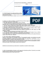 Atividade Avaliativa de Geografia