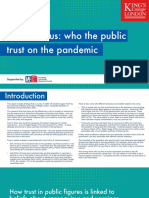 Who the public trust on the coronavirus pandemic