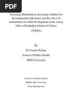 Download Assessing Malnutrition in Juanga Tribe by Samrat Sohal SN59416030 doc pdf
