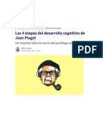 Las 4 Etapas Del Desarrollo Cognitivo de Jean Piaget