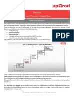 SCM - Summary 2 Demand palnning in SCM