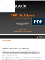 BlackHat EU 2010 Di Croce SAP Backdoors Slides