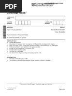 Cambridge IGCSE: BIOLOGY 0610/41