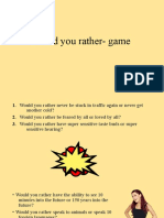 Would You Rather- Game