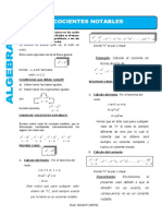 ALGEBRA TEMA 7 COCIENTES NOTABLES CICLO REPASO MASTER PERU 2022