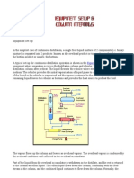 Setup and Internals of Continuous Distillation Columns