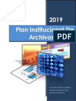 Planificación estratégica de archivos 2019-Alcaldía de Nariño