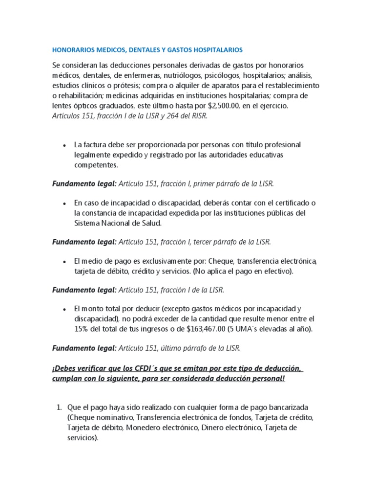 Deducciones Personales-Facturacion | PDF | Tarjeta de débito | Tarjeta ...