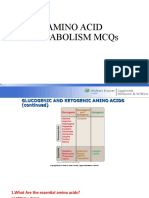 Mcqs Aminoacid Metabolism