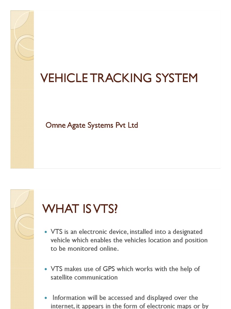Understanding Vehicle Tracking Systems | PDF