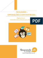 Operações Com Matrizes - Álgebra Linear