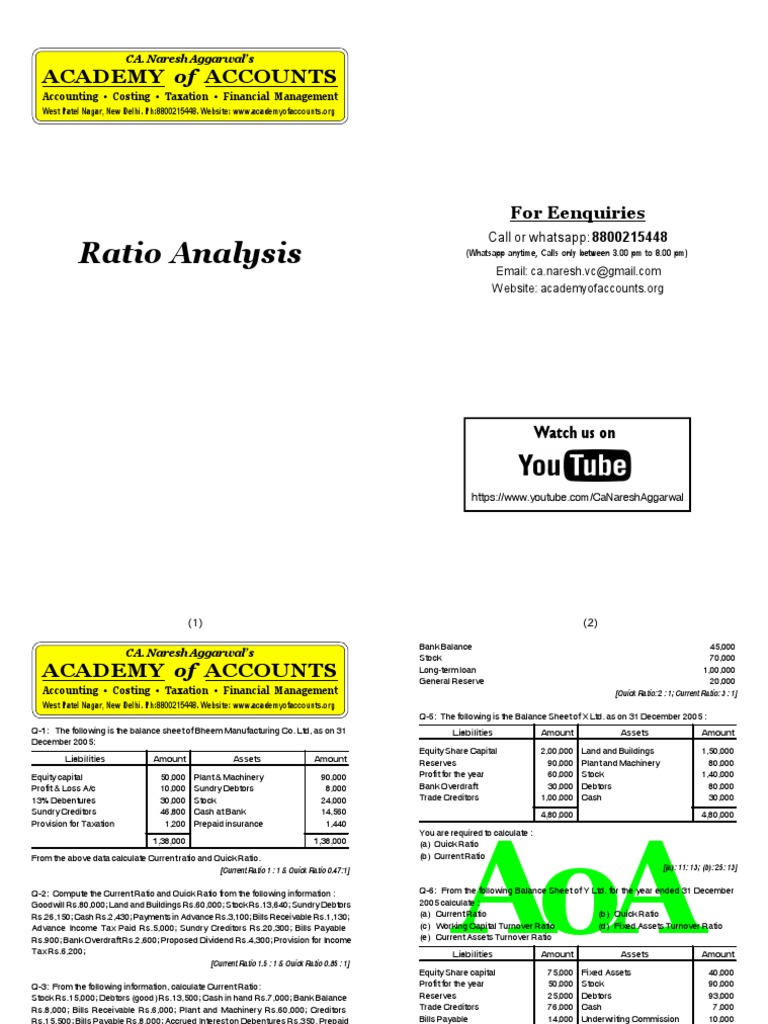 RATIO ANALYSIS FUNDAMENTALS BOOK PDF visual data 8