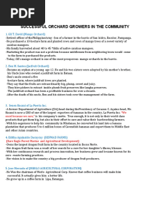 Successful Orchard Growers in The Community 2