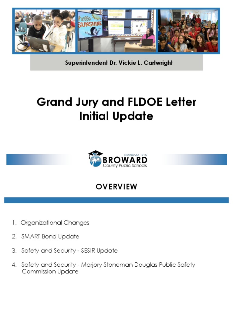 Grand Jury and FLDOE Letter Initial Update Final | Download Free PDF ...