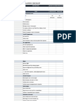 Business Trip Planning Checklist Template