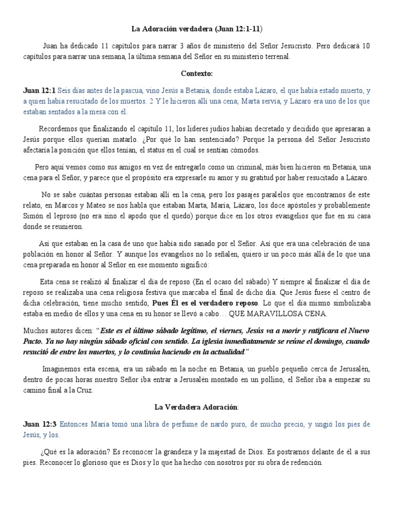 juan 12 1 10 biblia catolica