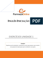 Exercícios - Unidade 1