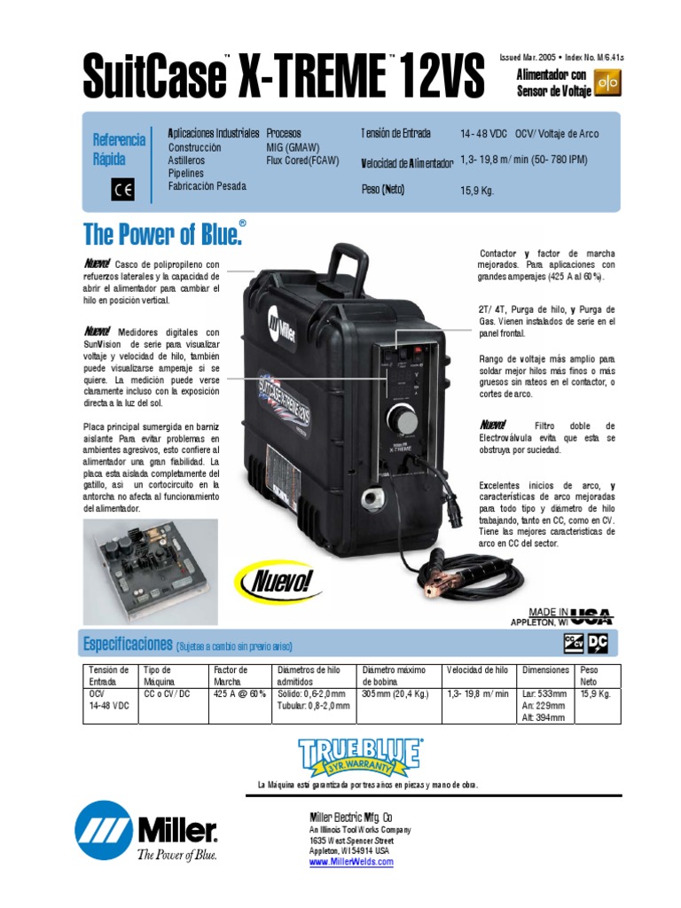 Suitcase Xtreme 12VS PDF Ingeniería mecánica Ingenieria Eléctrica