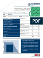 Data Sheet Klinger: Material Color Tamaño Espessura 0,4 MM - 6,4mm