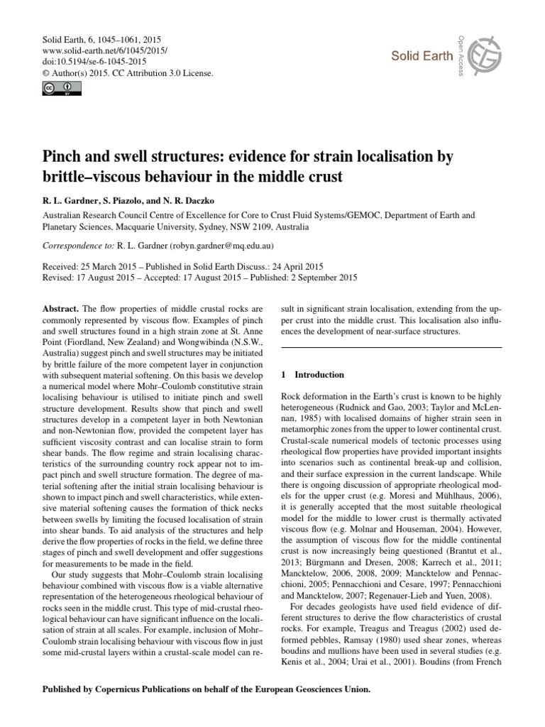 Pinch and Swell Structures | PDF | Viscosity | Fracture