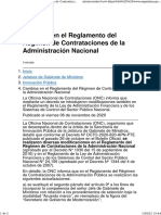 Cambios al Reglamento de Contrataciones Públicas