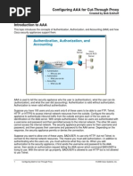 Configuring AAA For Cut-Through Proxy - Posted - 10!30!08